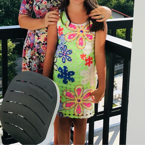 Elisa B summer floral dress girls size 14 - Picture 2 of 7